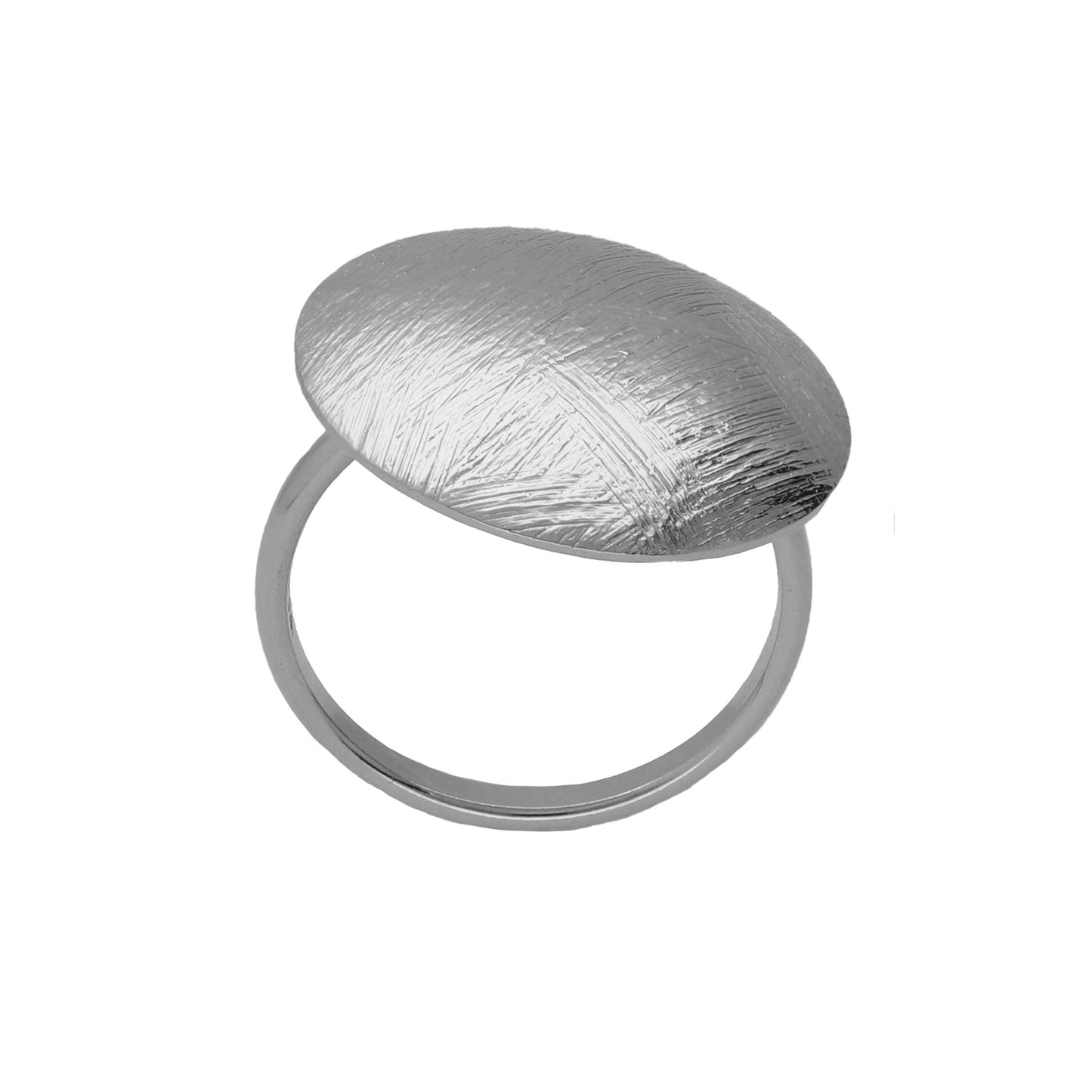 Sterling Silver Adjustable ring sphere from Zoom