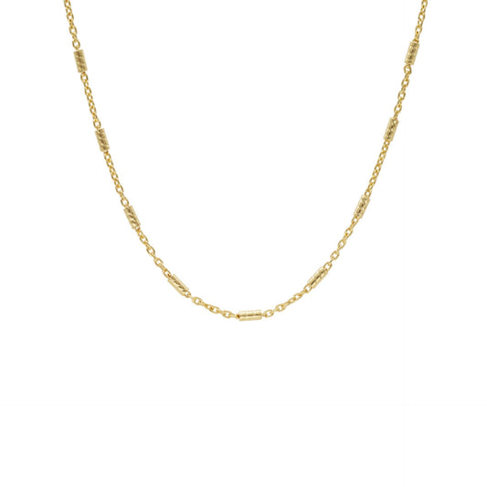 Gold plated Sterling Silver Tube Chain