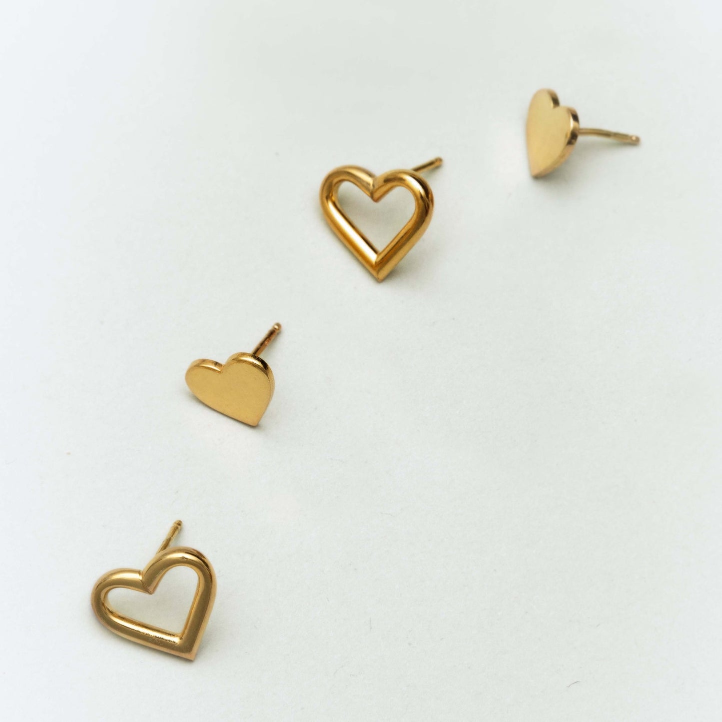 Sterling Silver Stud earrings heart from Sincerely