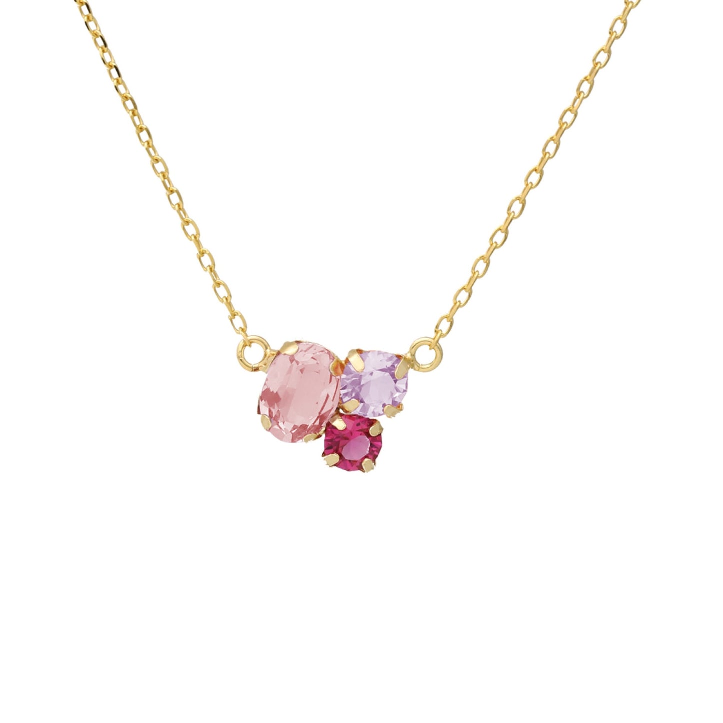 Gold plated Sterling Silver Short necklace crystal from Alexandra