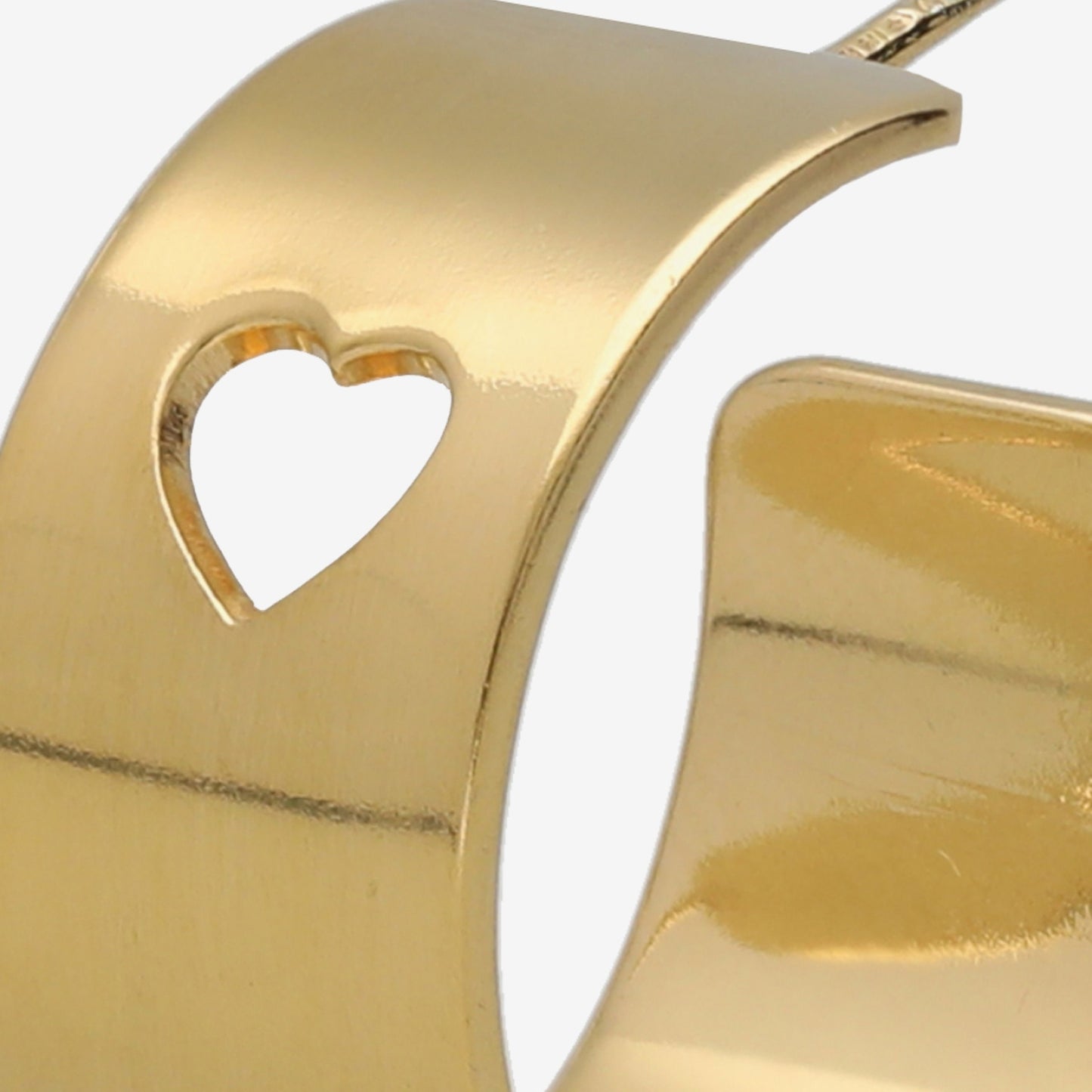 Sterling Silver Hoop earrings heart from Sincerely