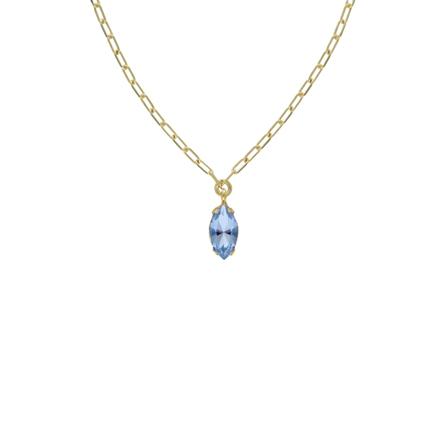 Gold plated Sterling Silver Short necklace crystal from Azalea