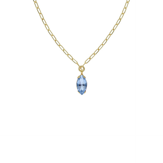 Gold plated Sterling Silver Short necklace crystal from Azalea