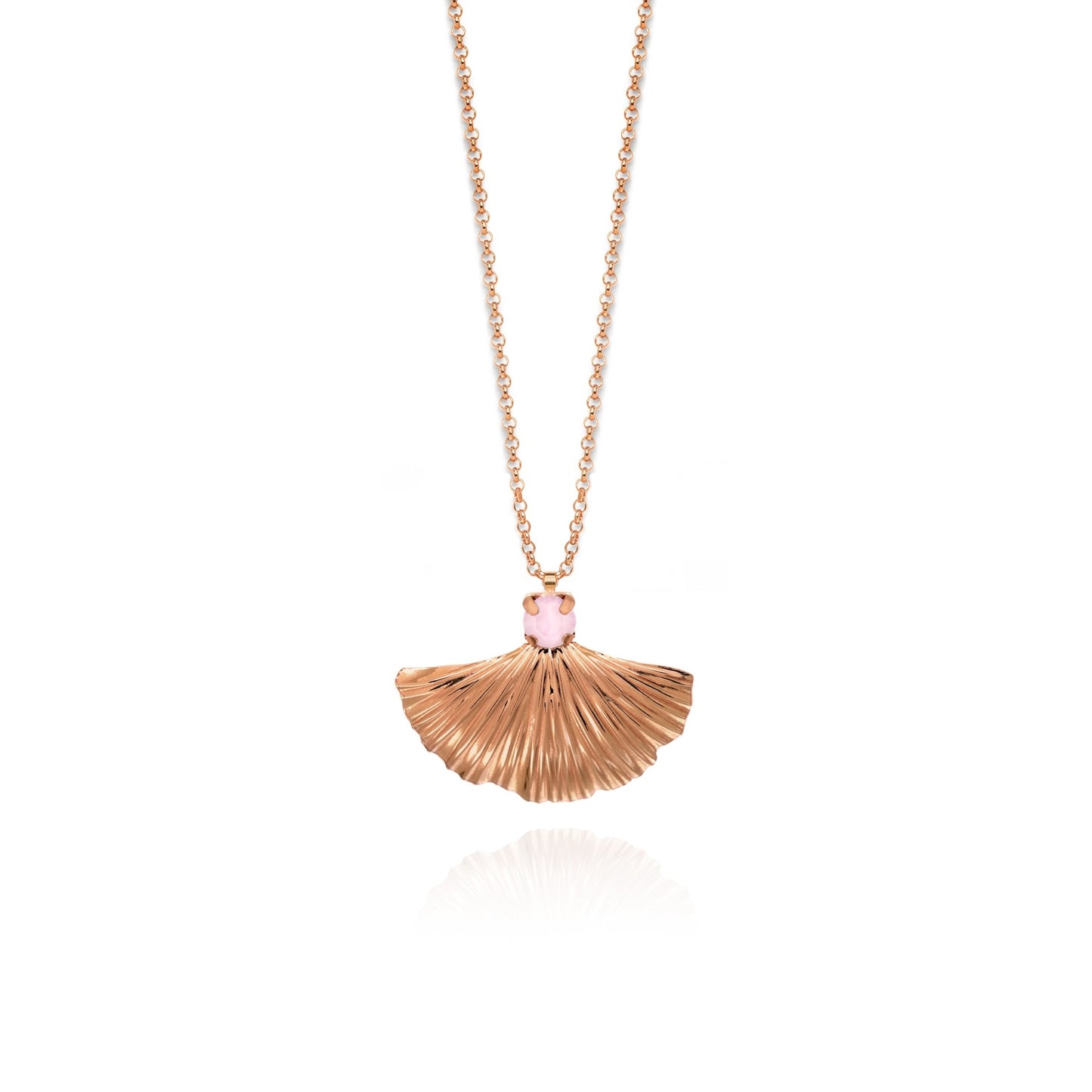 Rose Gold plated Sterling Silver Short necklace crystal from Valentina