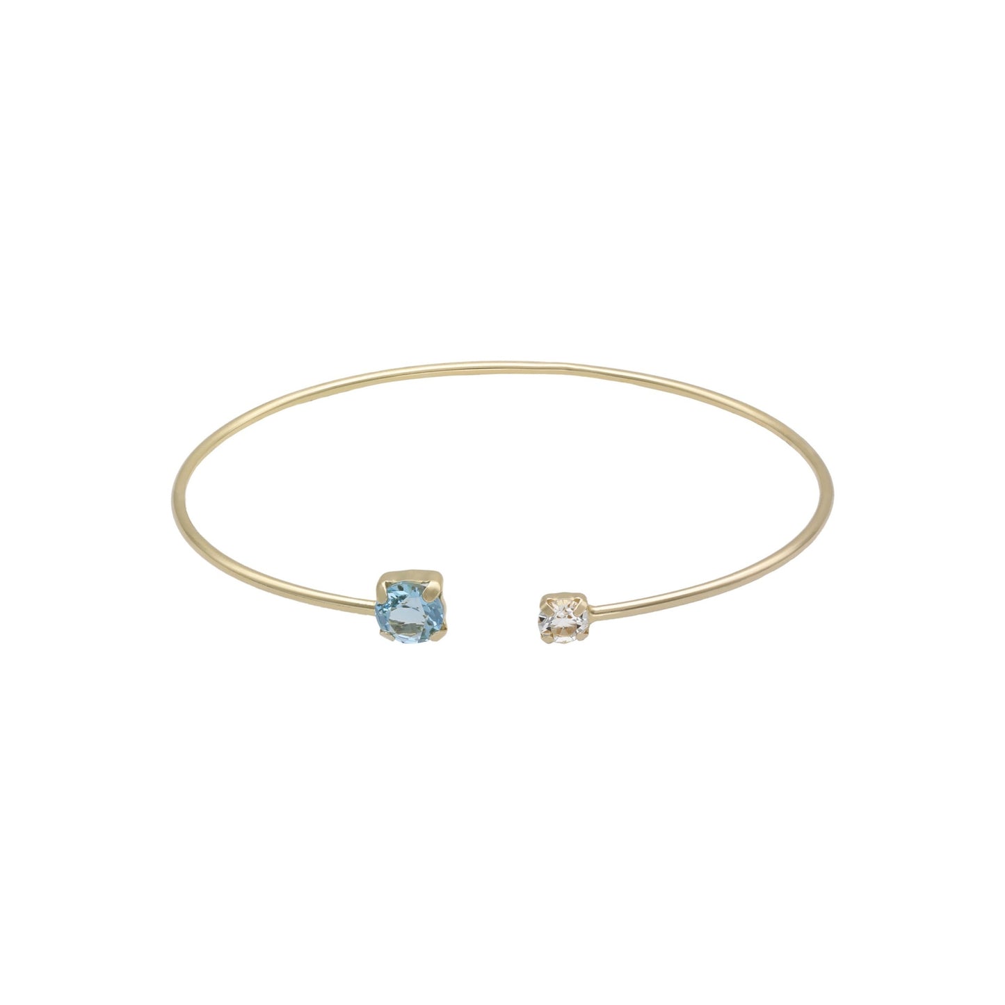 Gold plated Sterling Silver Bracelet crystal from Jasmine