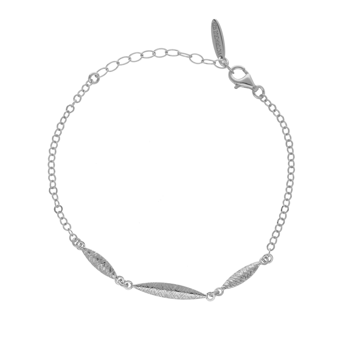 Pulsera hoja en Plata de Lisbon