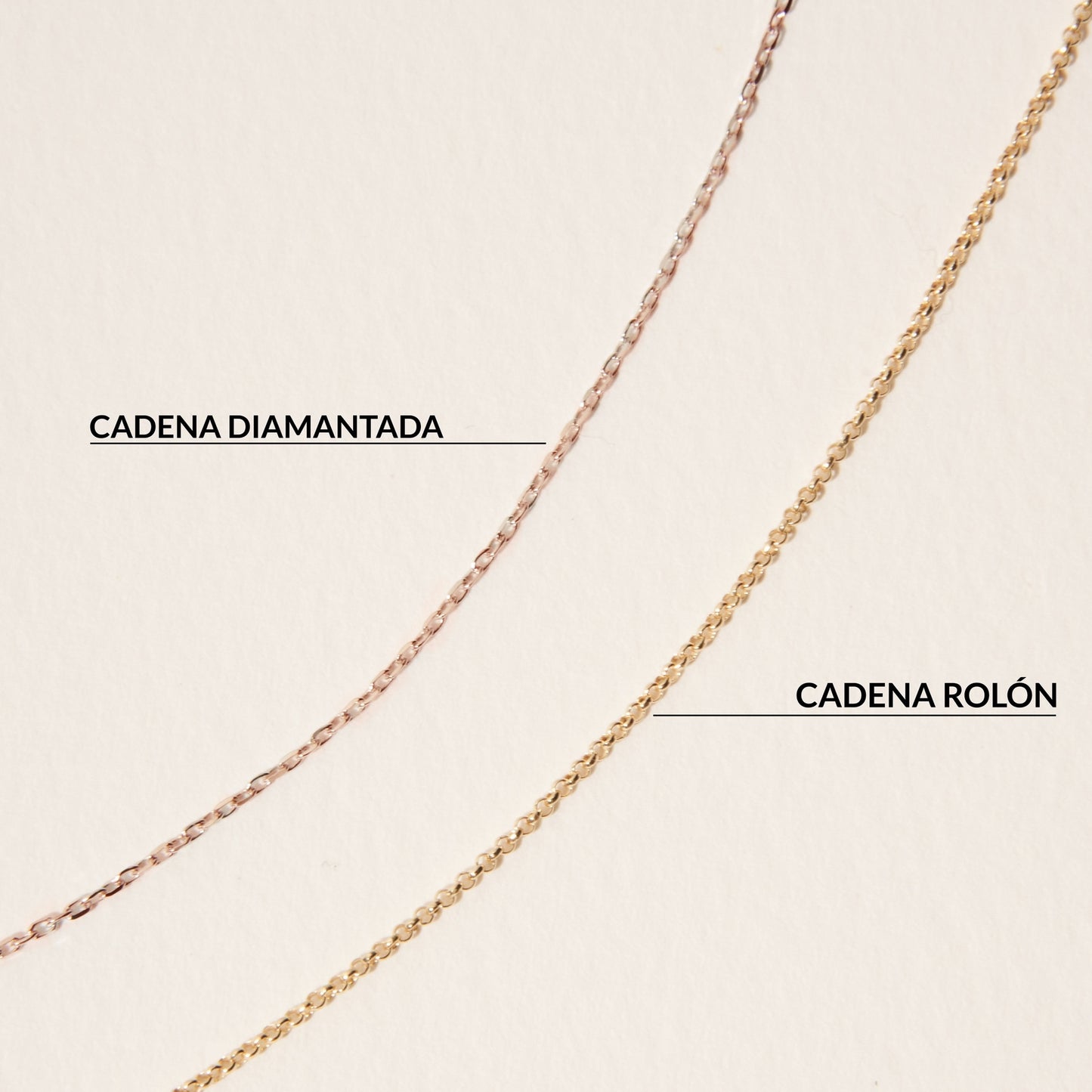 Rose Gold plated Sterling Silver Rolo Chain