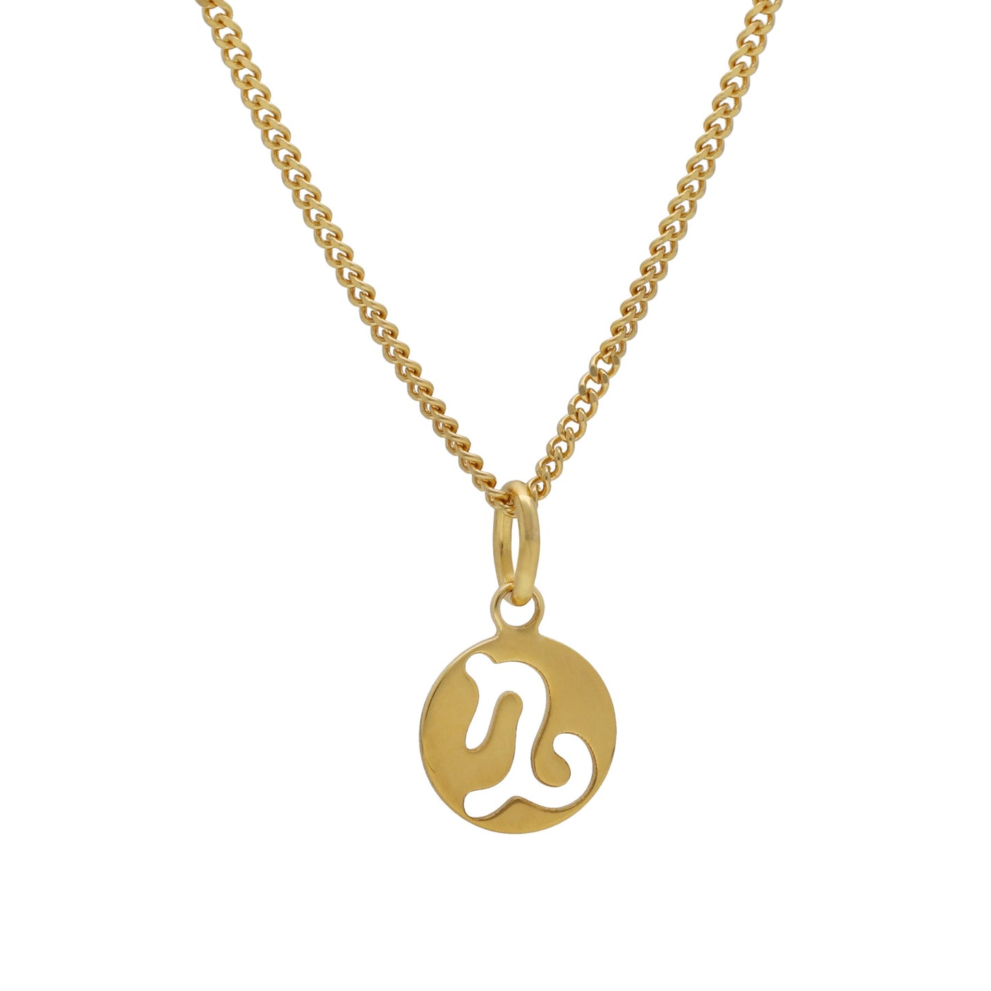 Gold plated Sterling Silver Short necklace horoscope from Astra