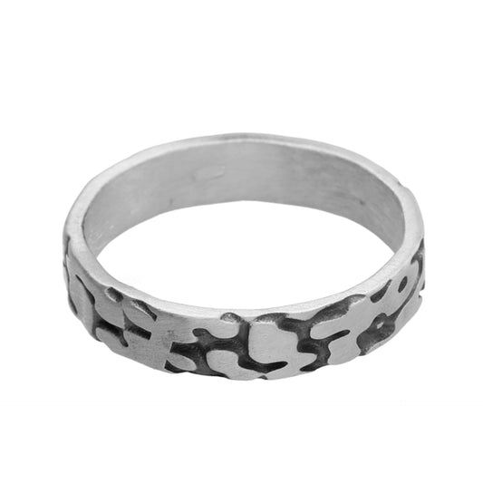 Rhodium Plated Sterling Silver Ring from Ares