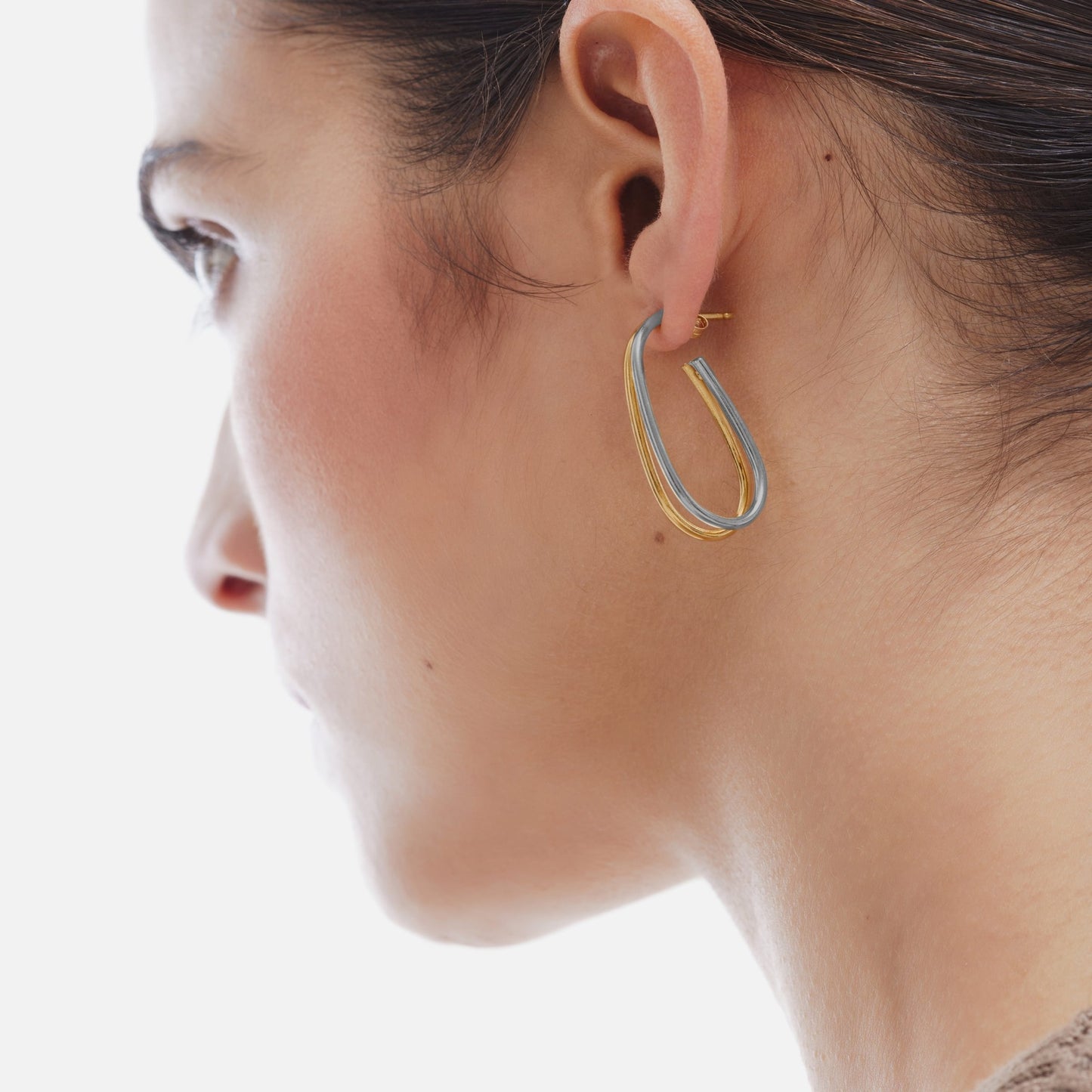 Sterling Silver Hoop earrings drop from Copenhagen