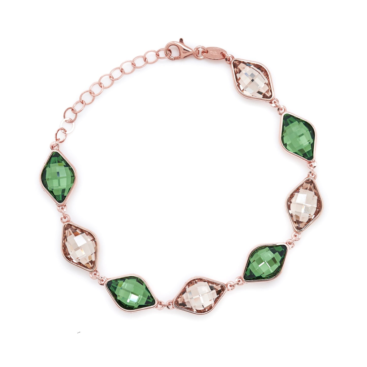 Rose Gold plated Sterling Silver Bracelet crystal from Classic