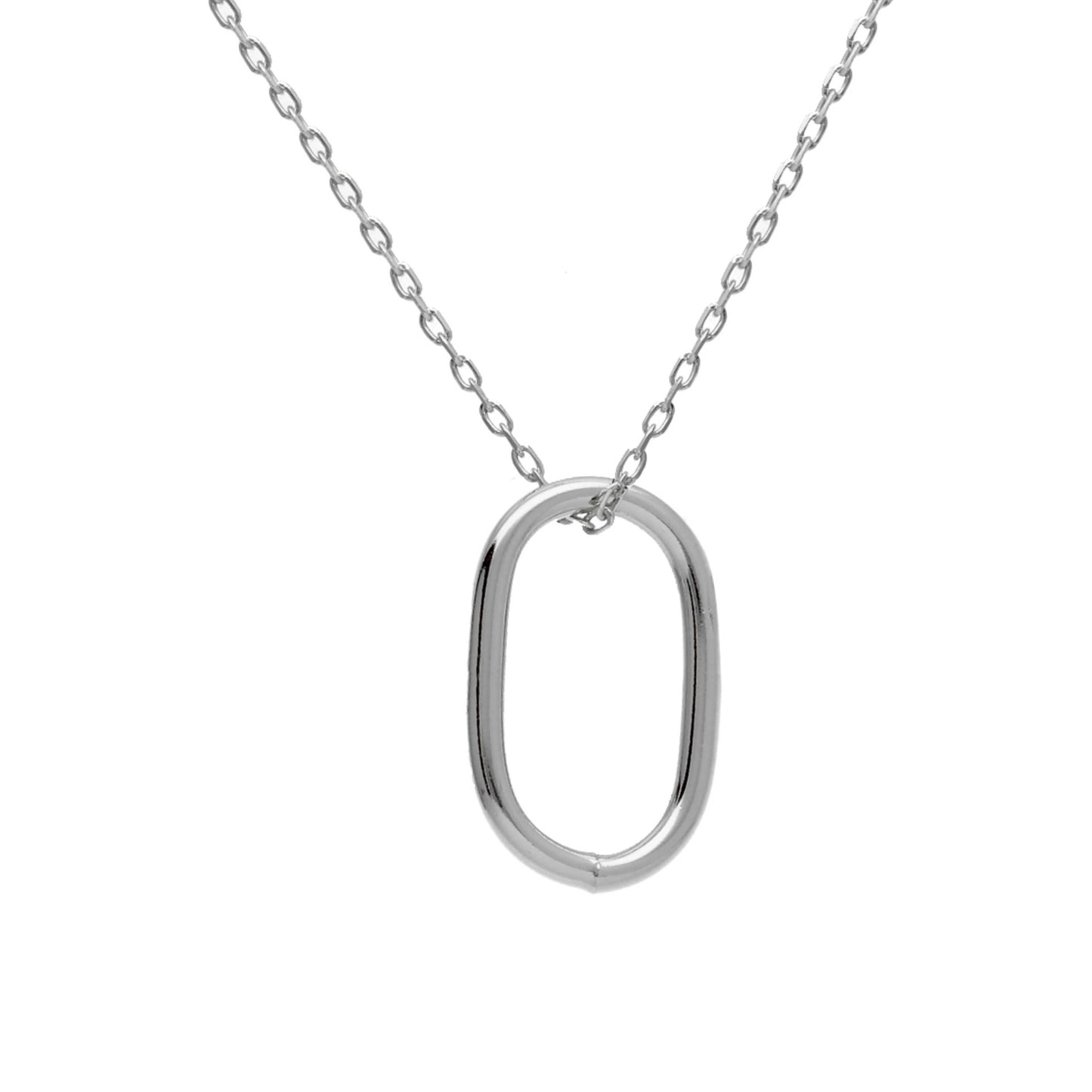 Sterling Silver Short necklace oval from Brava