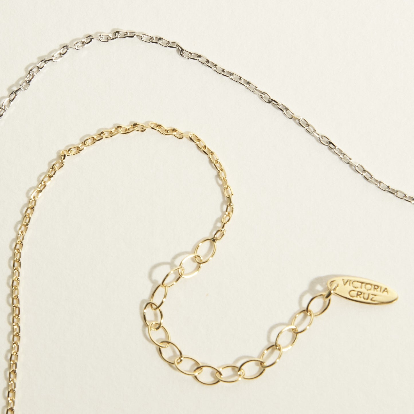 Gold plated Sterling Silver Diamond Chain