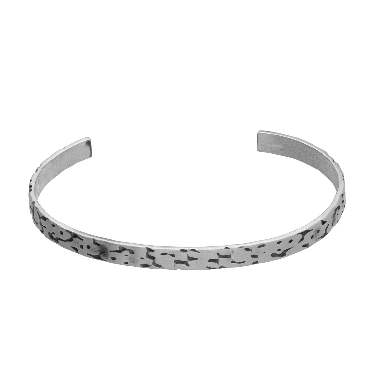 Brazalete en Plata baño rodio de Ares