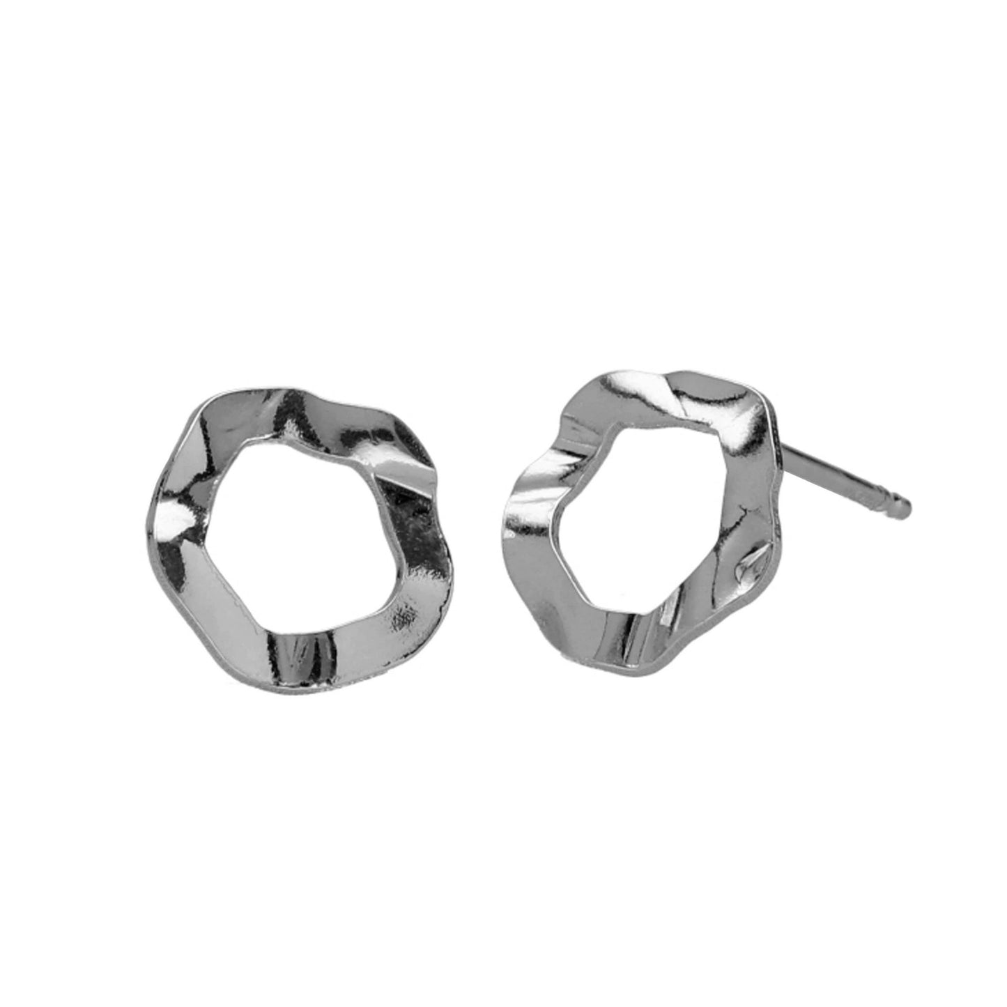 Sterling Silver Stud earrings circle from Essence