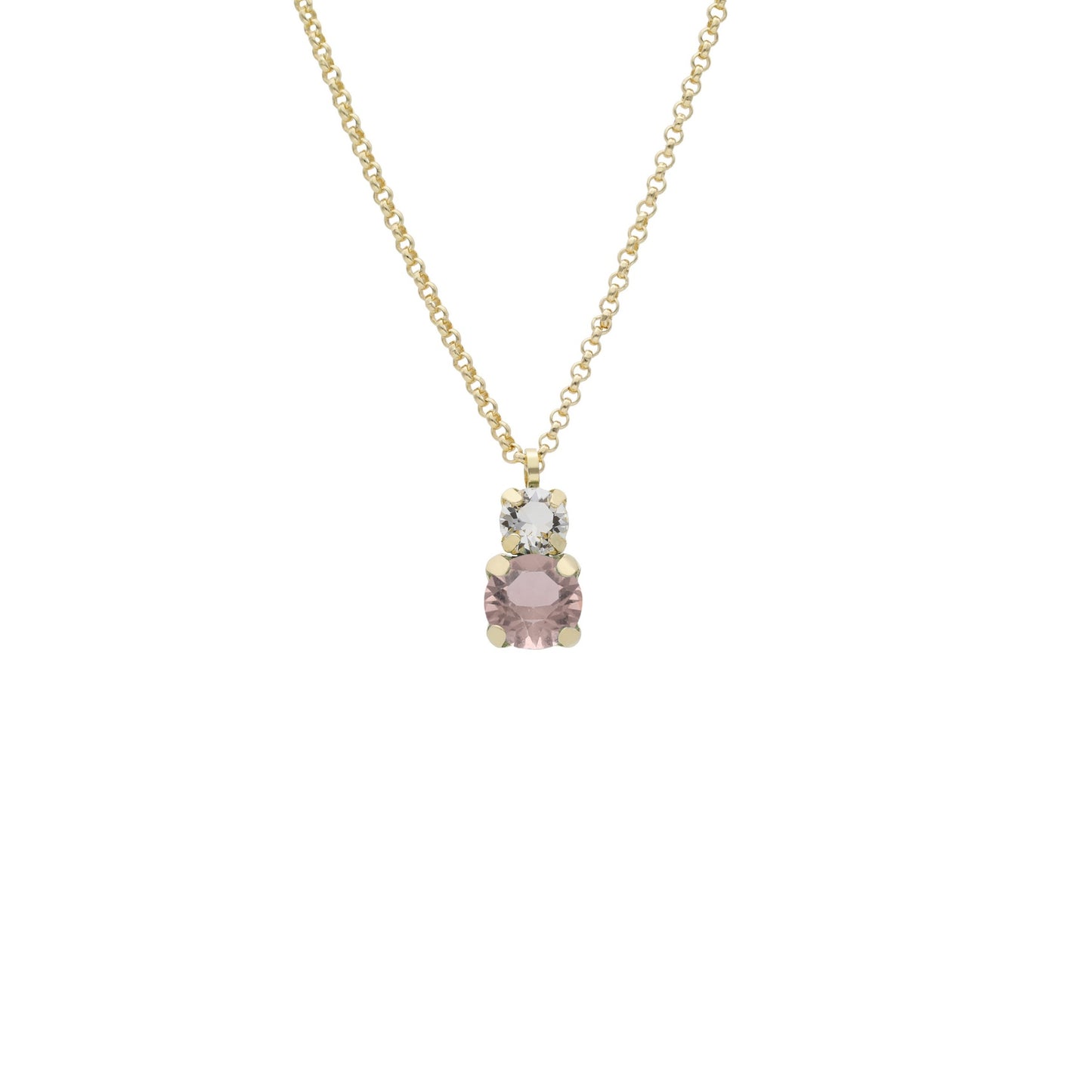 Gold plated Sterling Silver Short necklace crystal from Jasmine