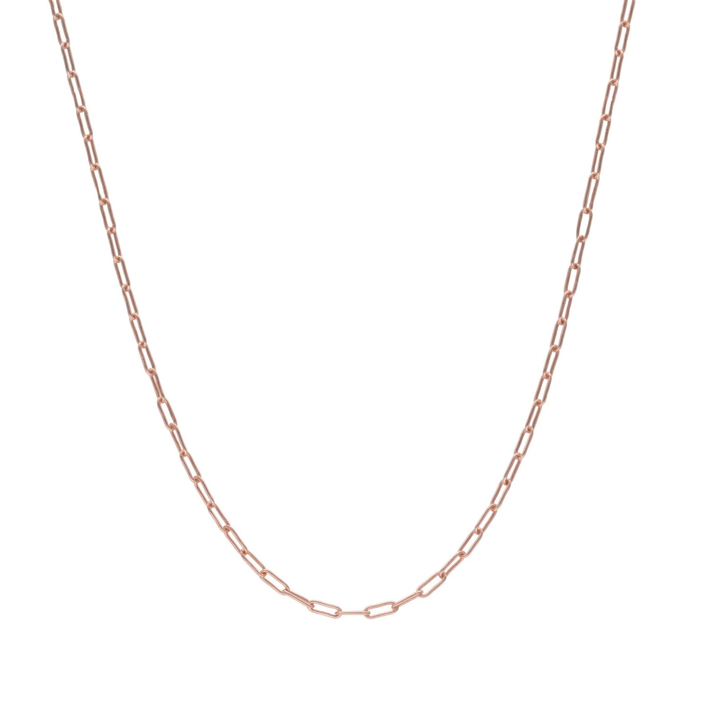 Rose Gold plated Sterling Silver Chain