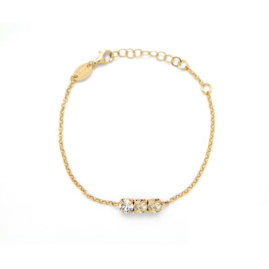 Gold plated Sterling Silver Bracelet crystal from Aura