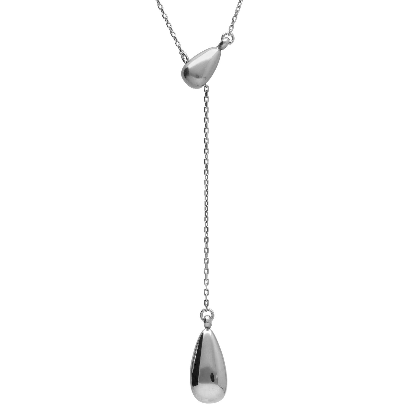 Sterling Silver Long necklace drop from Eterna