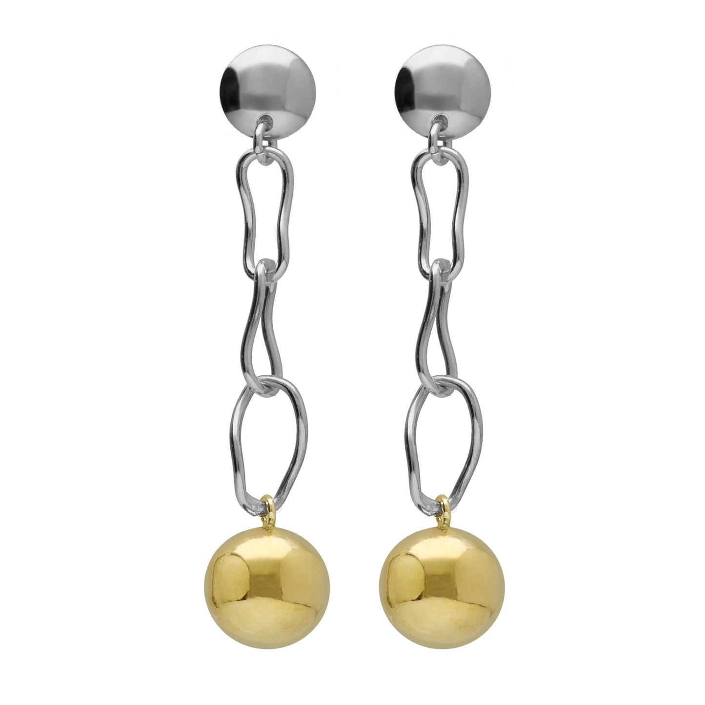 Sterling Silver Long earrings sphere from Copenhagen