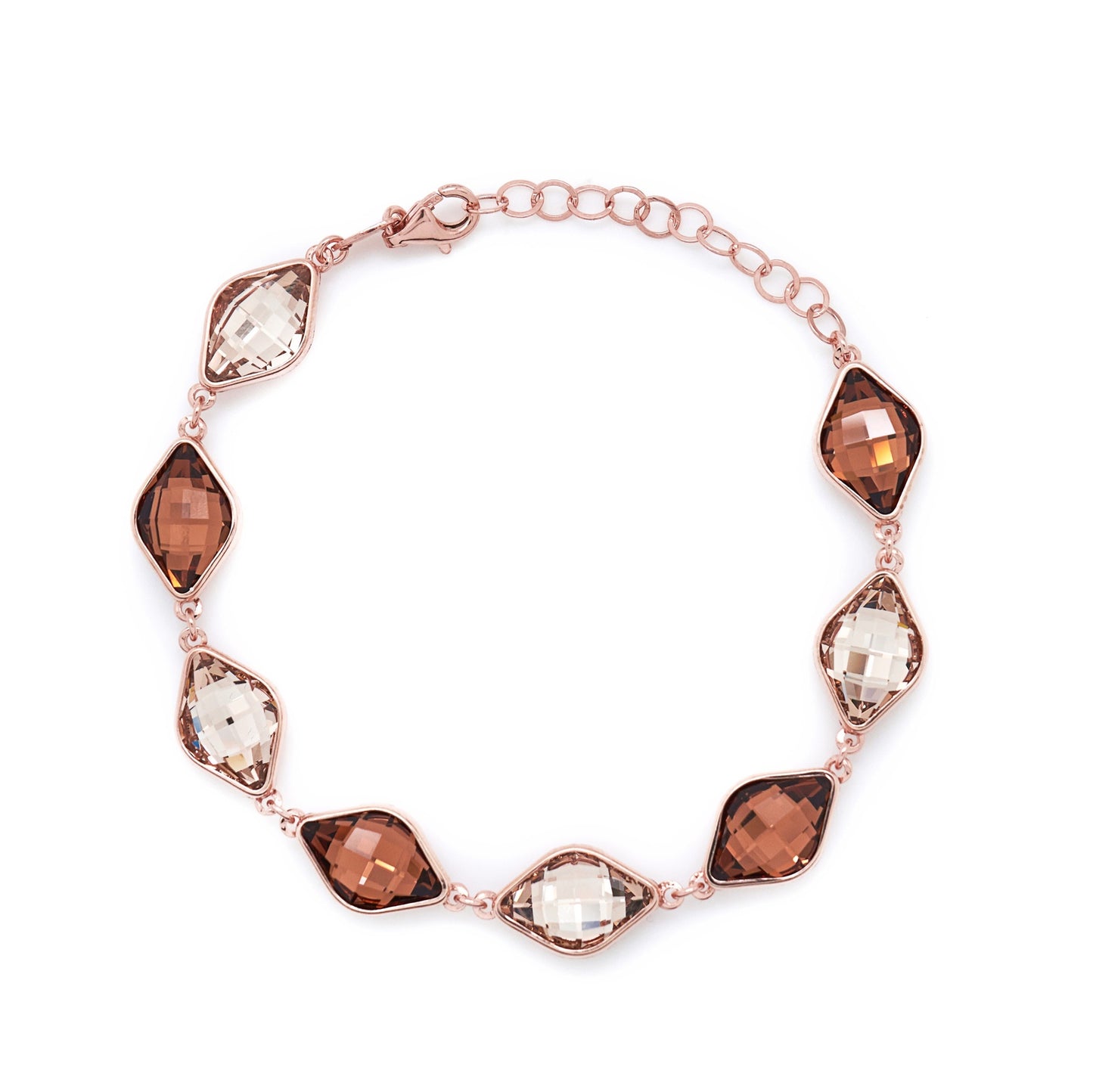 Rose Gold plated Sterling Silver Bracelet crystal from Classic