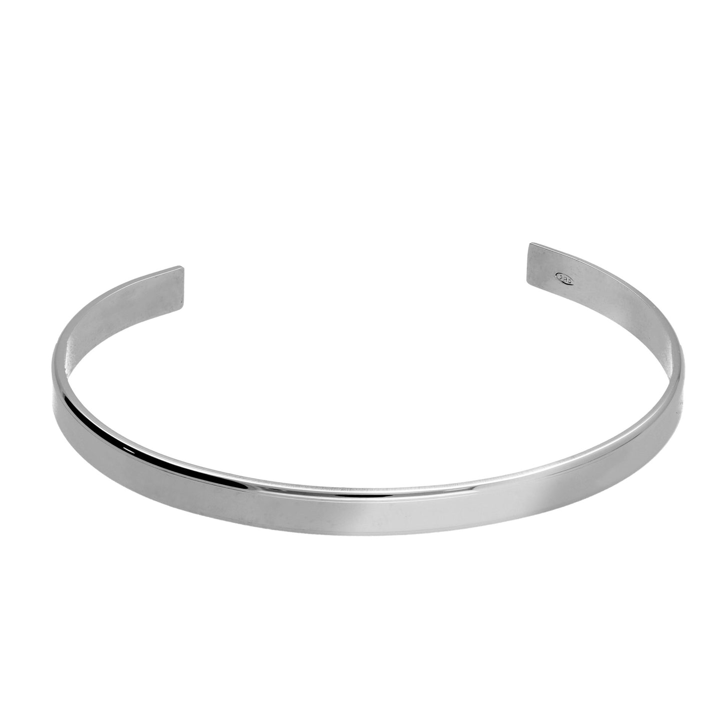 Brazalete en Plata baño rodio de Ares