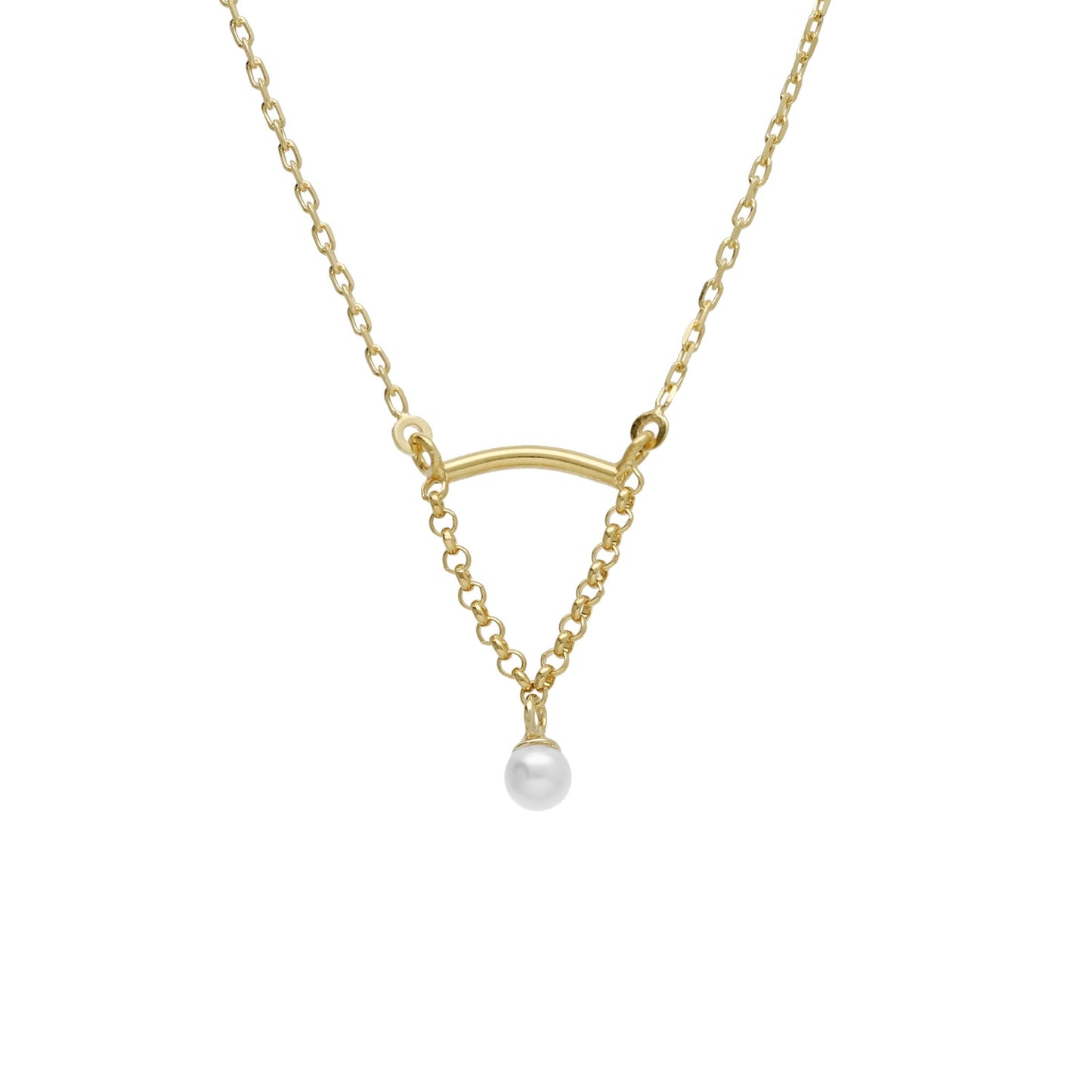 Sterling Silver Short necklace pearl from Milan