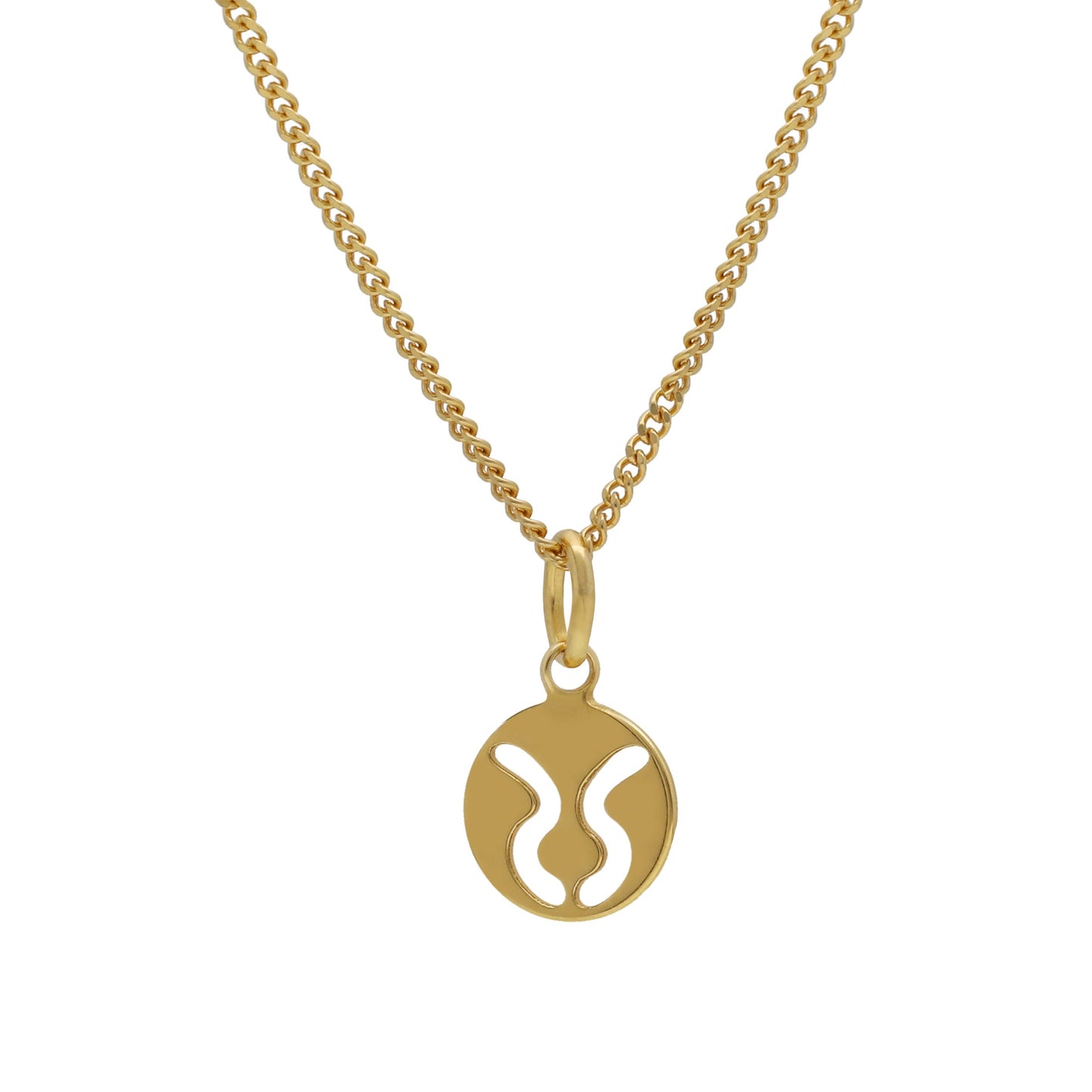 Gold plated Sterling Silver Short necklace horoscope from Astra