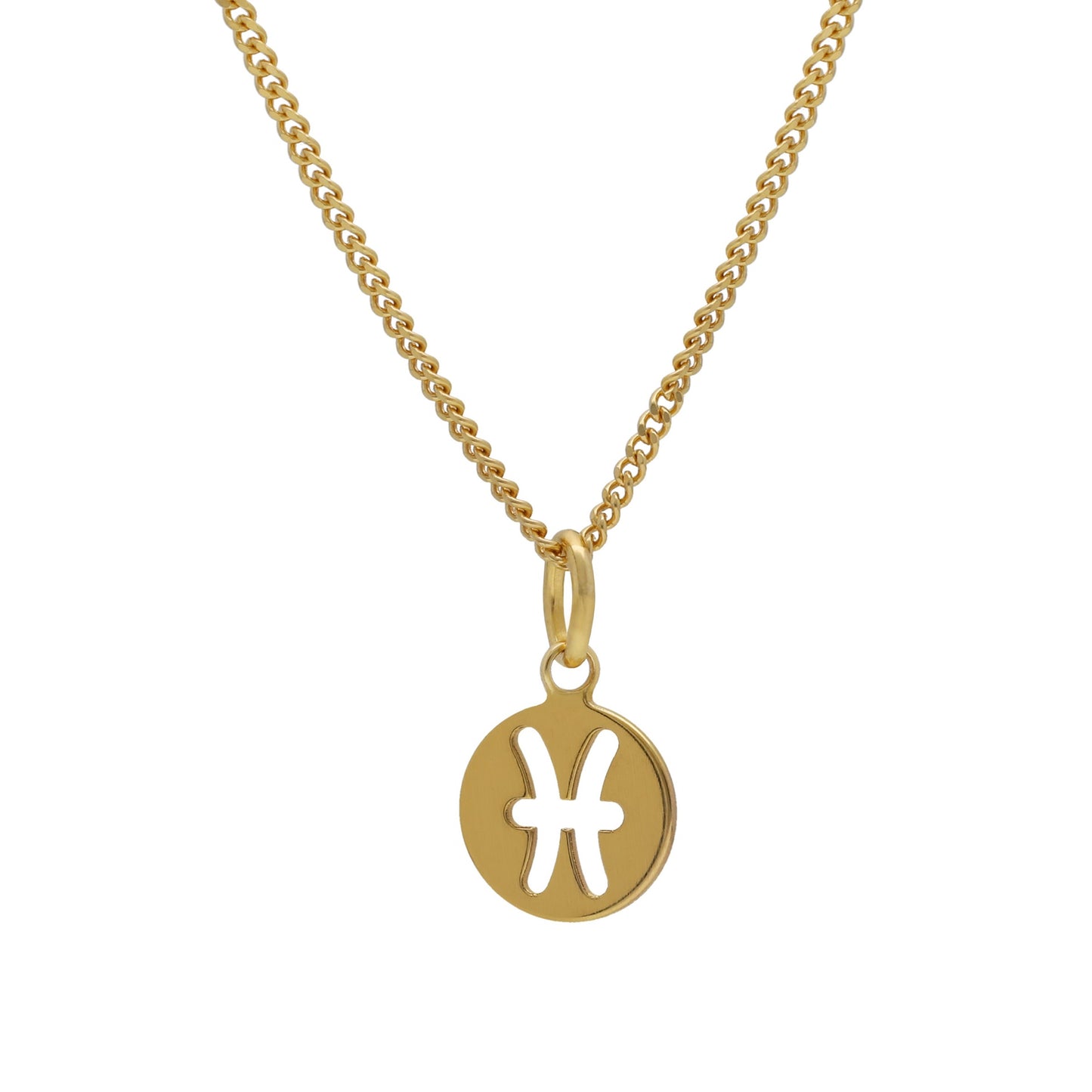 Gold plated Sterling Silver Short necklace horoscope from Astra