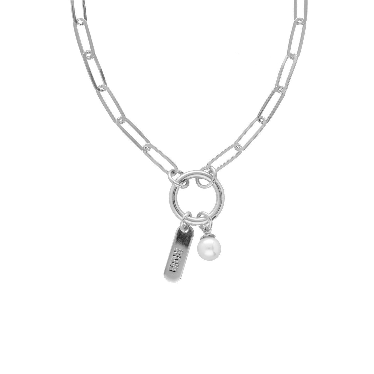 Sterling Silver Long necklace crystal from Mother