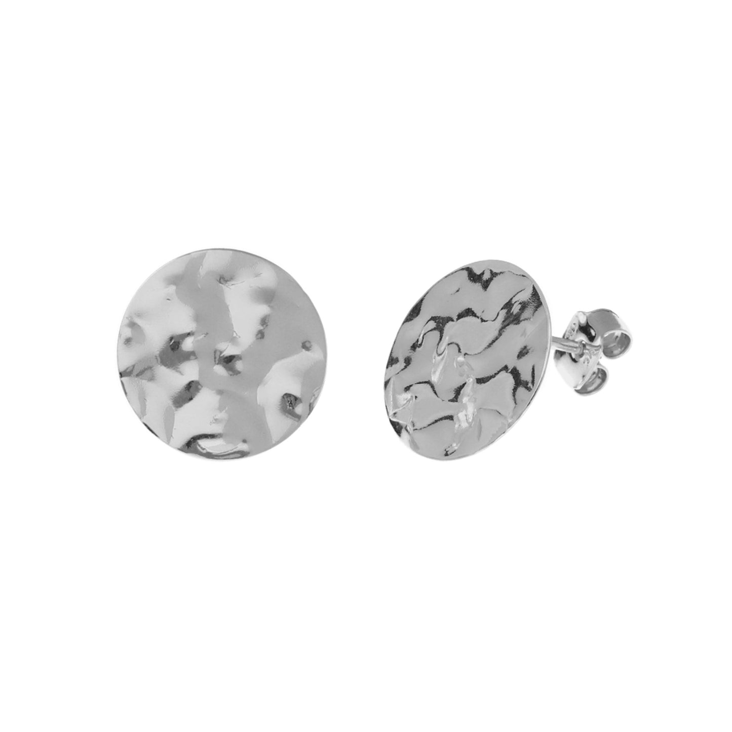 Sterling Silver Stud earrings circle from Ghana