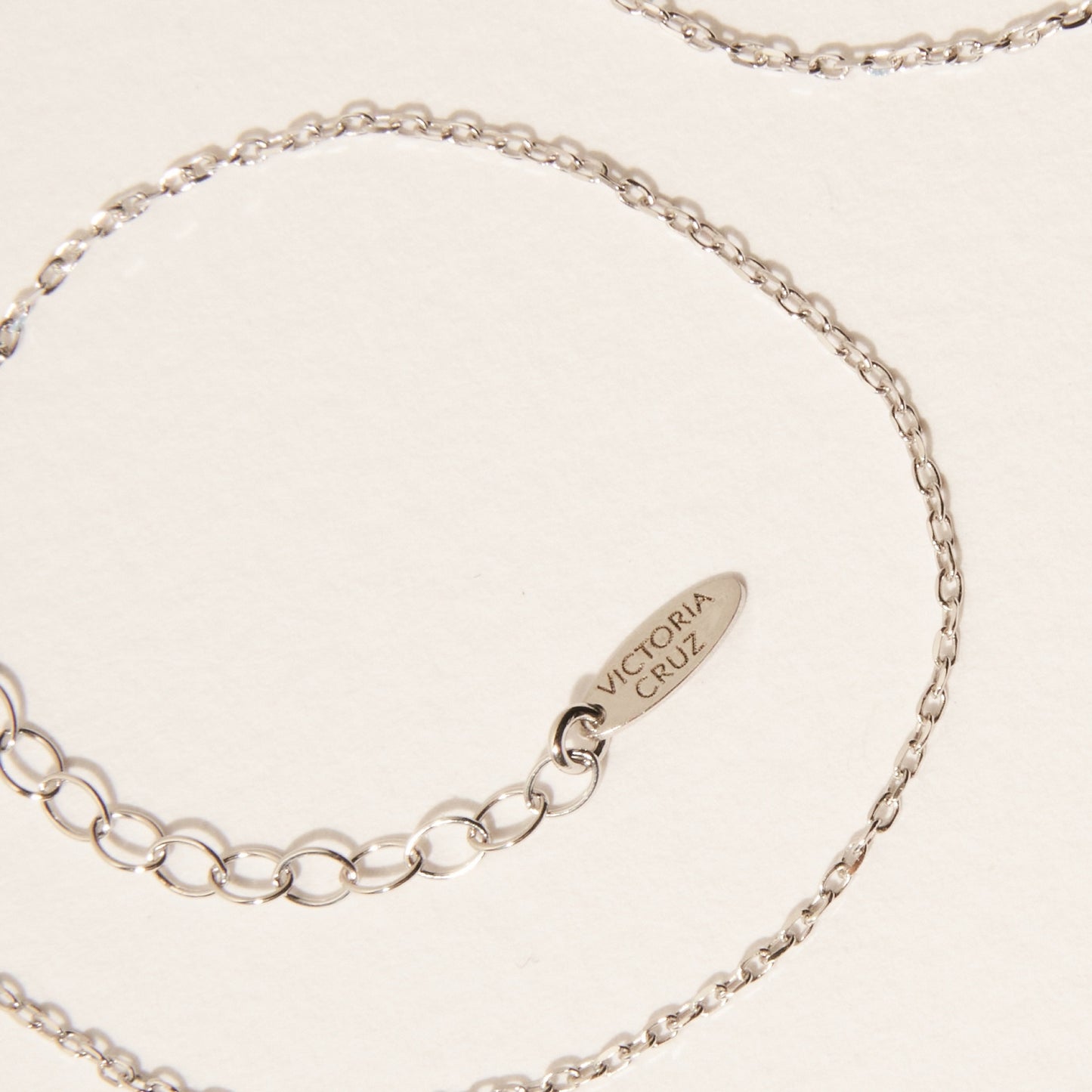 Rhodium Plated Sterling Silver Chain